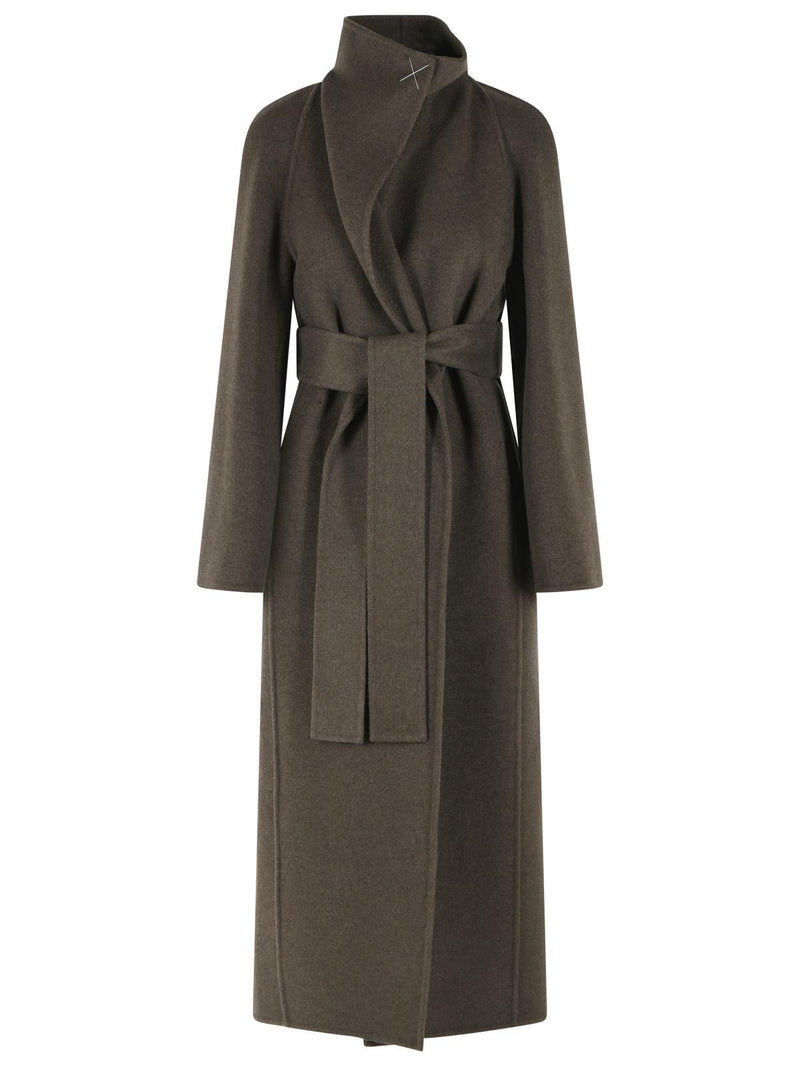 Khaite Khaite Romare Green Wool Coat Women - World Class Fashion