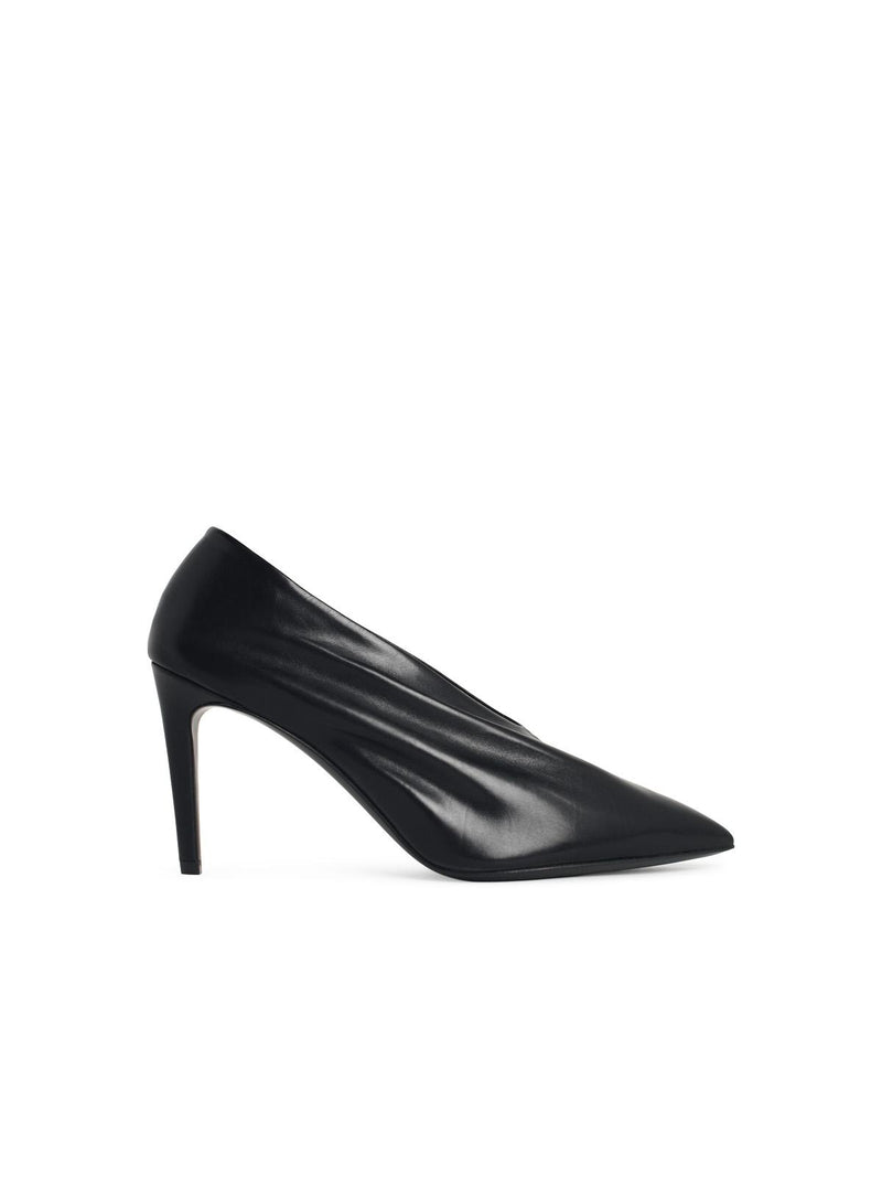 Khaite Khaite Miriam 85 Black Leather Pumps Women - World Class Fashion