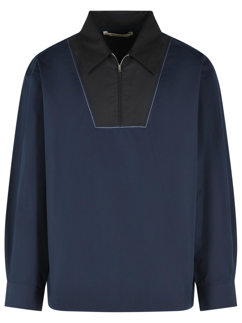 Marni Marni Blue Cotton Shirt - World Class Fashion