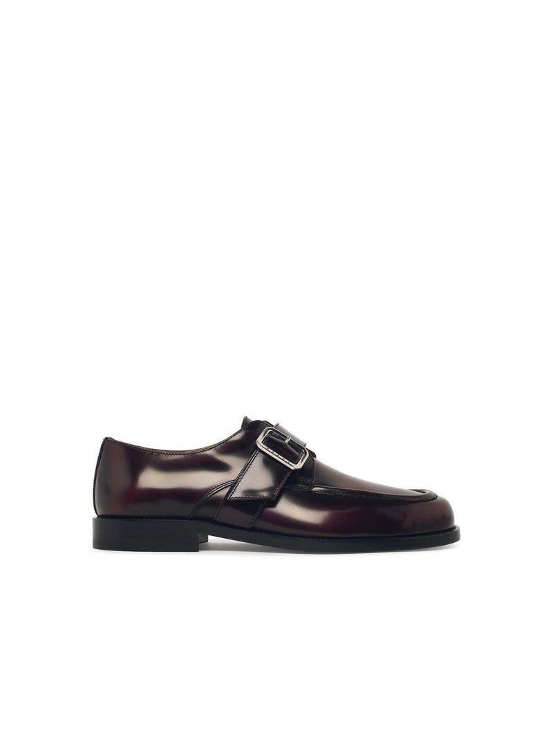 Marni Marni Burgundy Leather Loafers Men - World Class Fashion