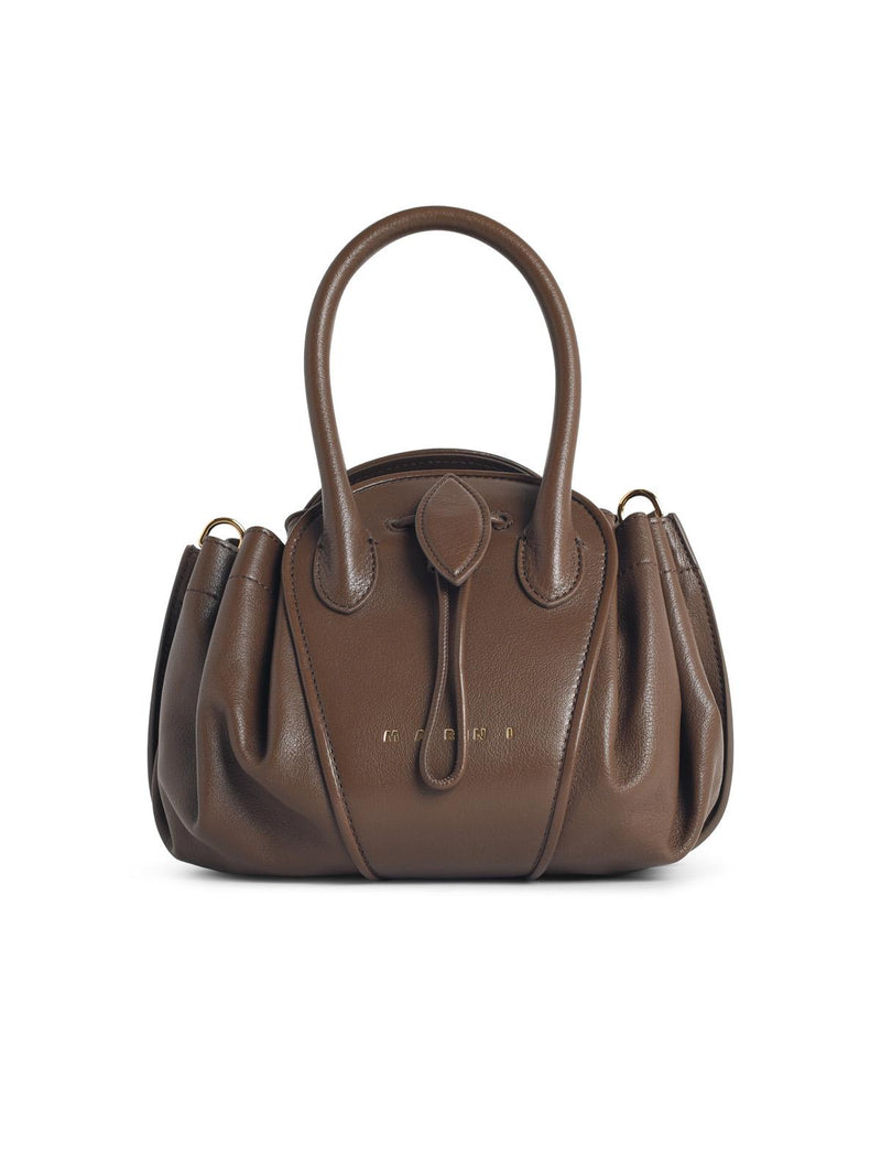 Marni Marni Small Tulipea Brown Leather Bag - World Class Fashion