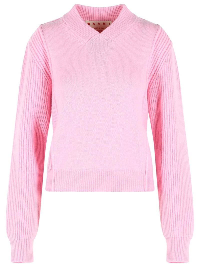 Marni Marni Virgin Wool Cashmere Sweater Pink Women - World Class Fashion