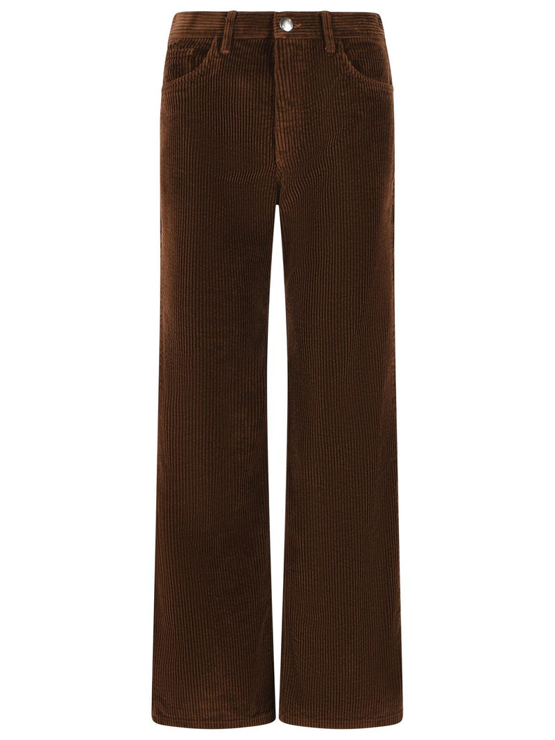 Marni Marni Brown Velvet Trousers - World Class Fashion