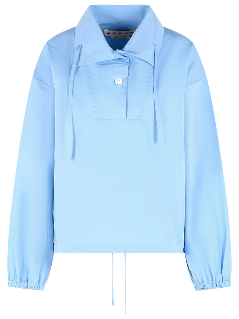 Marni Marni Cotton Shirt Light Blue Women - World Class Fashion