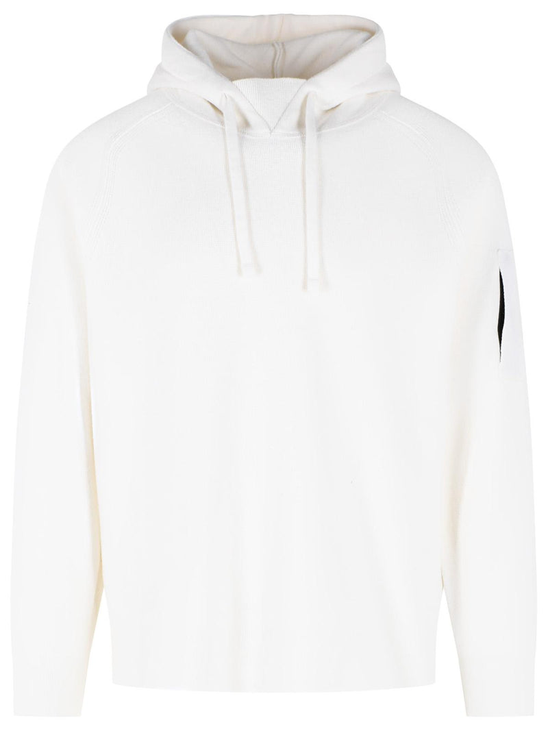 C.P. Company C.p. Company White Wool Blend Sweater - World Class Fashion