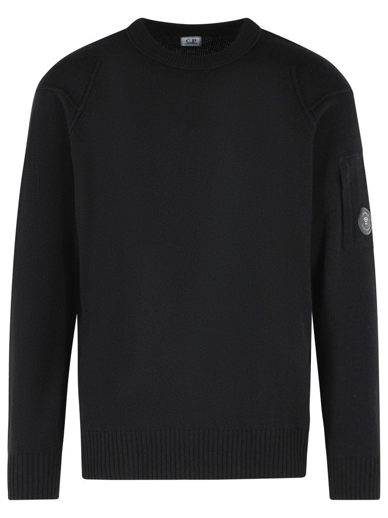 C.P. Company C.p. Company Black Wool Blend Sweater - World Class Fashion