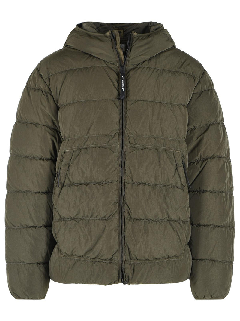 C.P. Company C.p. Company 'CHROME-R' Green Polyamide Down Jacket - World Class Fashion