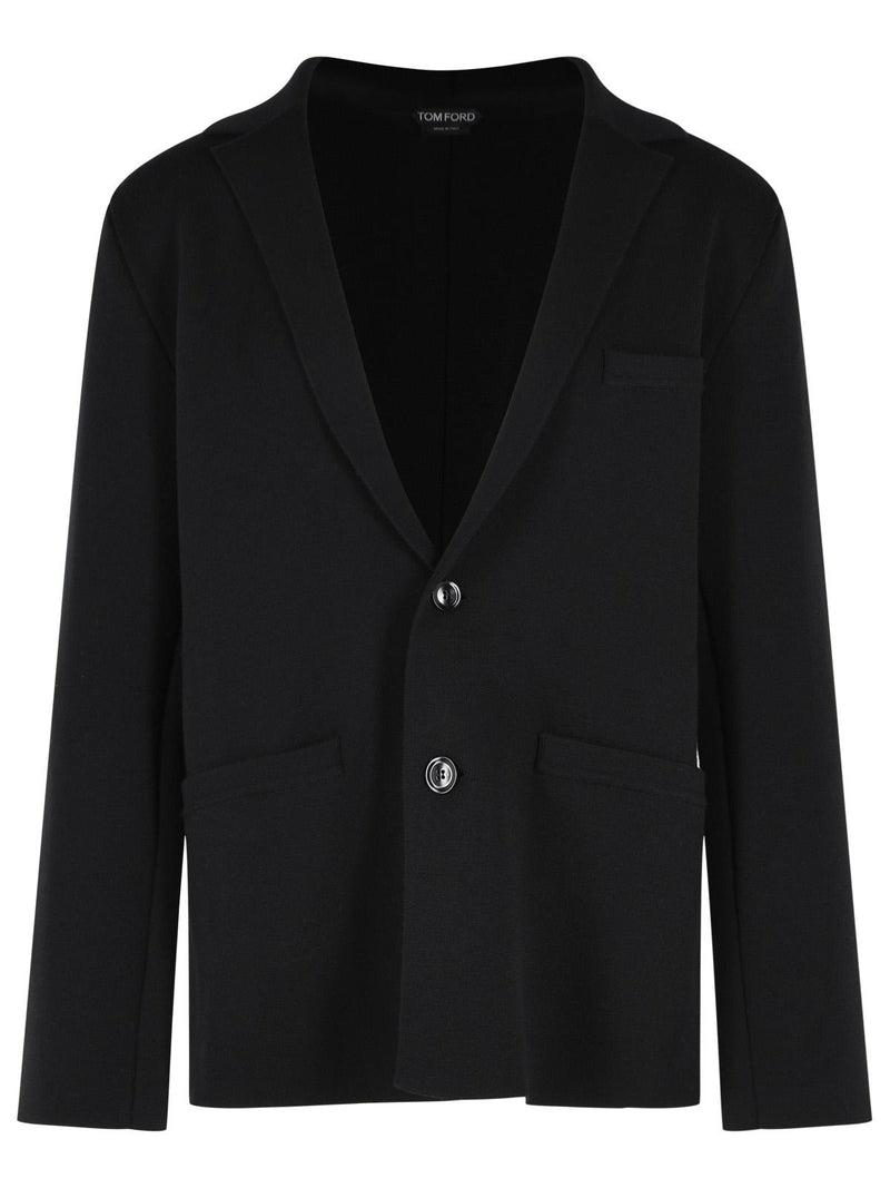 Tom Ford Tom Ford Black Wool Blazer Men - World Class Fashion