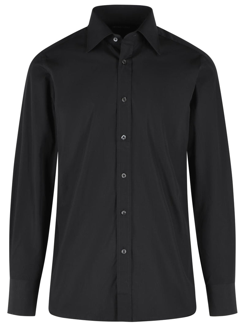 Tom Ford Tom Ford Slim Black Cotton Shirt Men - World Class Fashion