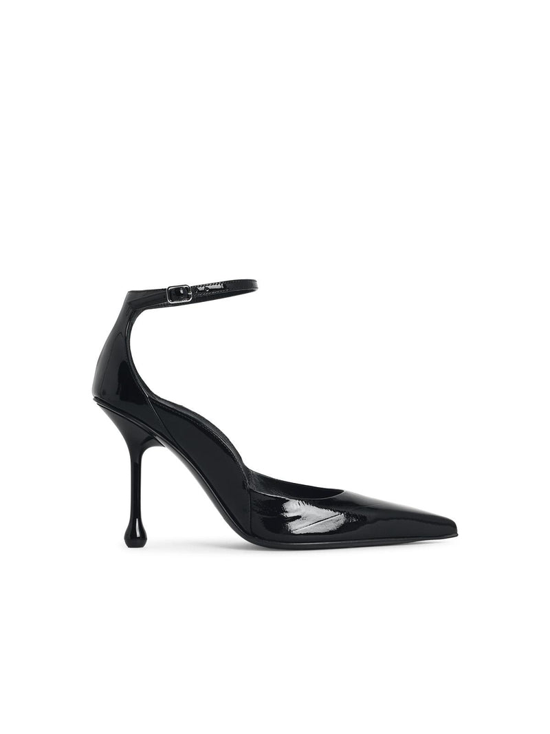 Jimmy Choo Jimmy Choo QUINCI 95 Black Leather Pumps - World Class Fashion