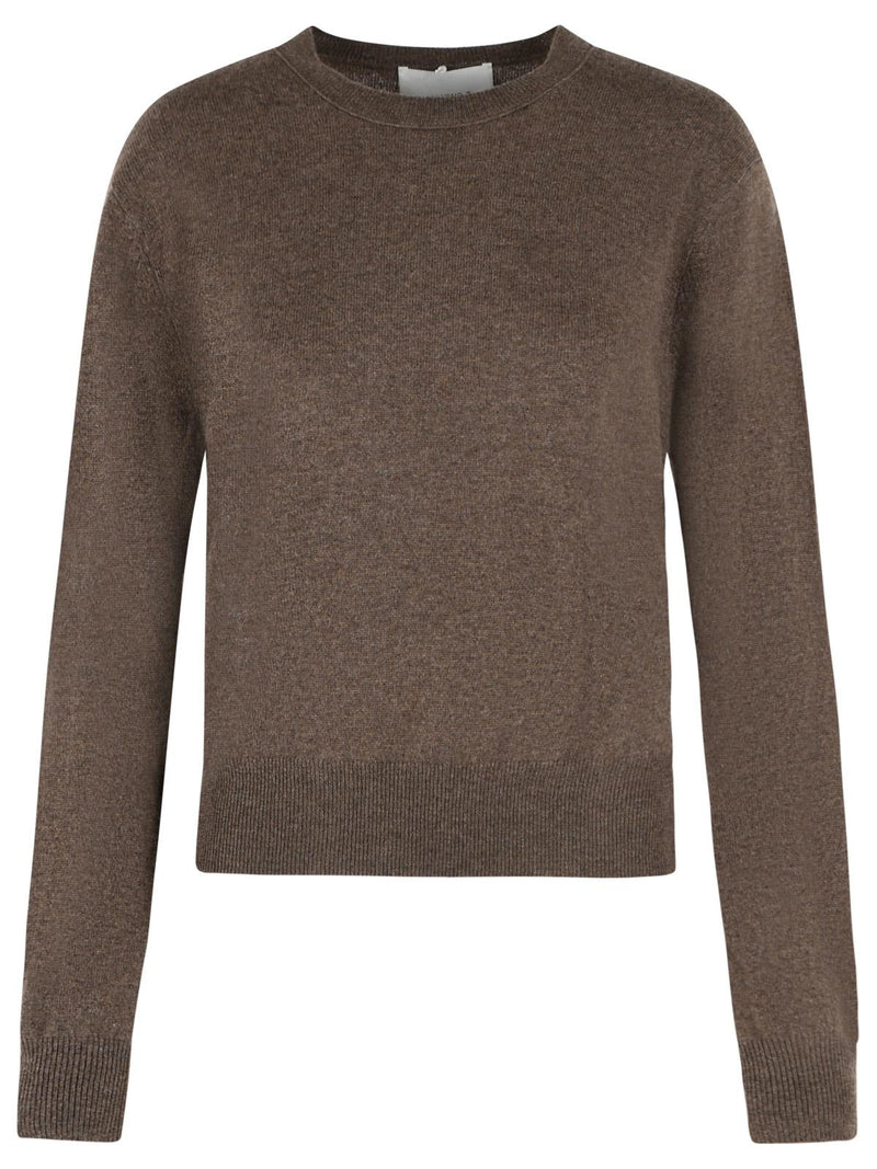 Lisa Yang Lisa Yang GREER Dark Truffle Brown Cashmere Sweater - World Class Fashion