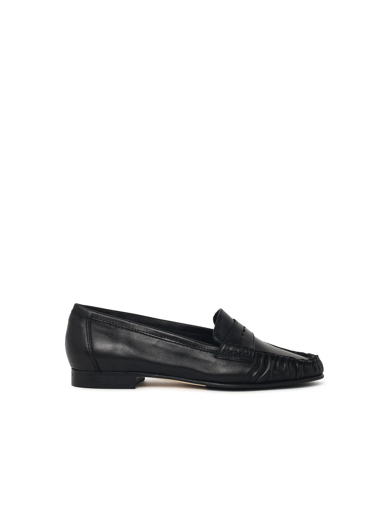 Aeyde Aeyde ALDOUS Black Nappa Loafers - World Class Fashion