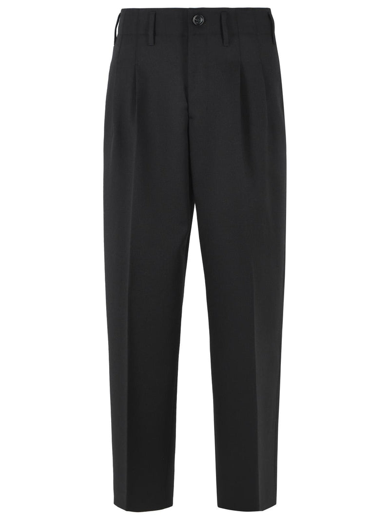 AMI Paris AMI Paris ZUIT Black Virgin Wool Men Trousers - World Class Fashion