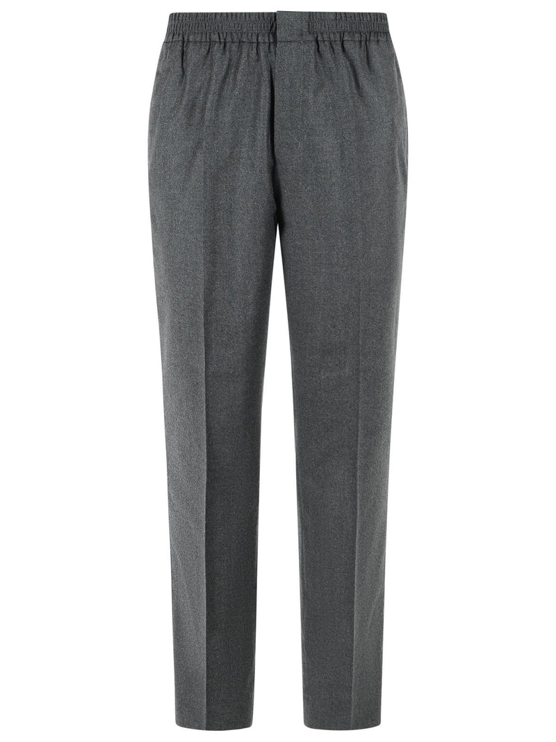 AMI Paris Ami Paris Grey Virgin Wool Trousers - World Class Fashion