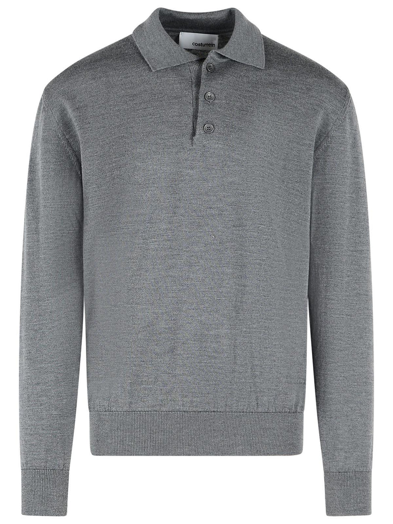 Costumein Costumein 'PABLO' Grey Merino Wool Sweater - World Class Fashion