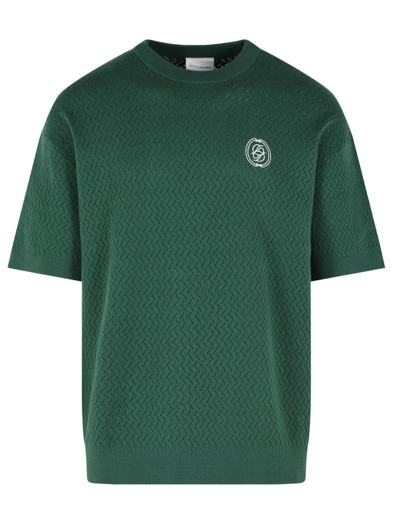Drole De Monsieur Drole De Monsieur 'D Mirror' Green Cotton T-shirt - World Class Fashion