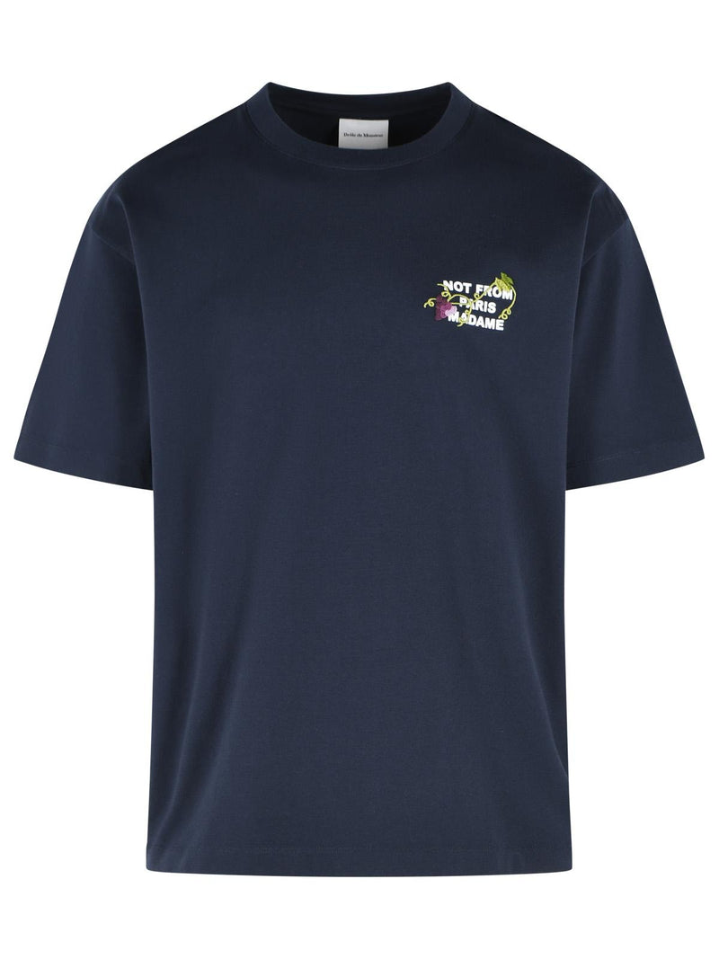 Drole De Monsieur Drole De Monsieur VINE Slogan Navy Polo Shirt - World Class Fashion