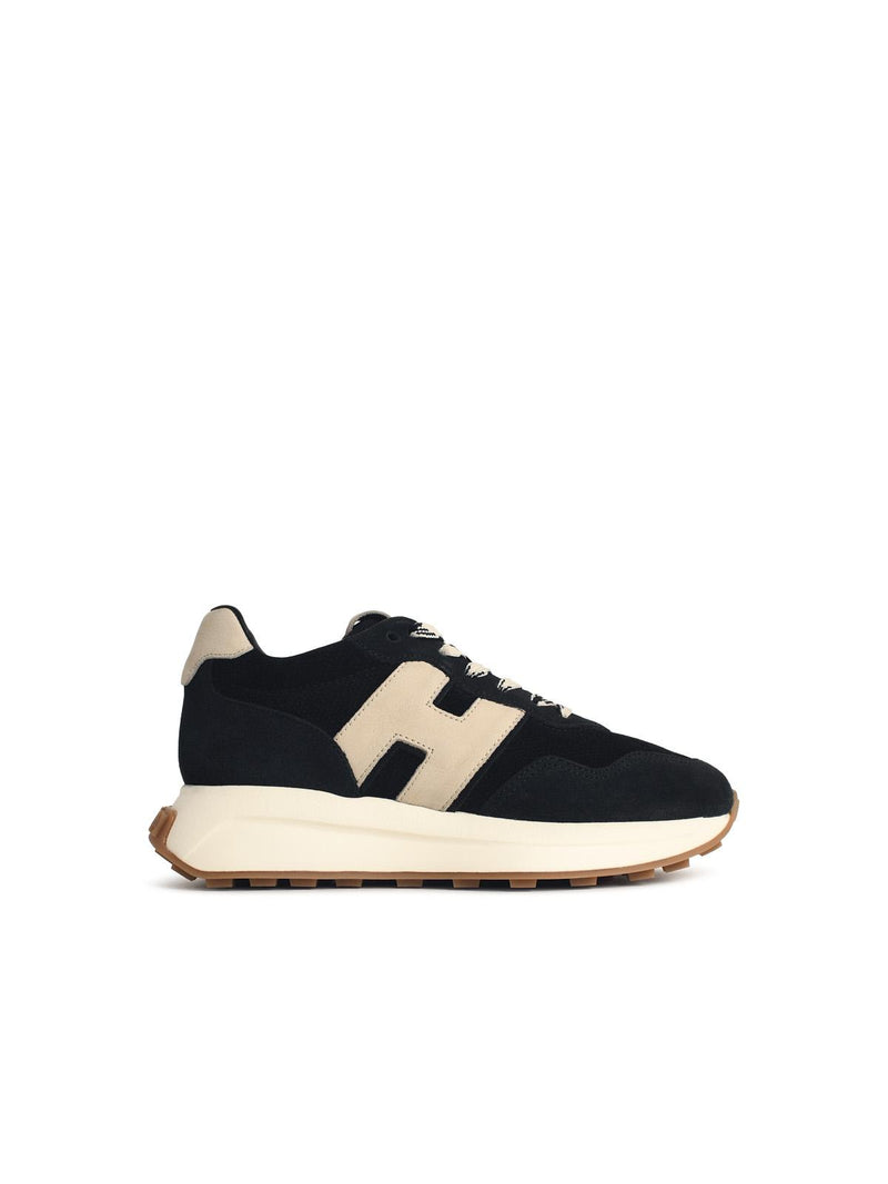 Hogan Hogan H641 Black Leather Women Sneakers - World Class Fashion