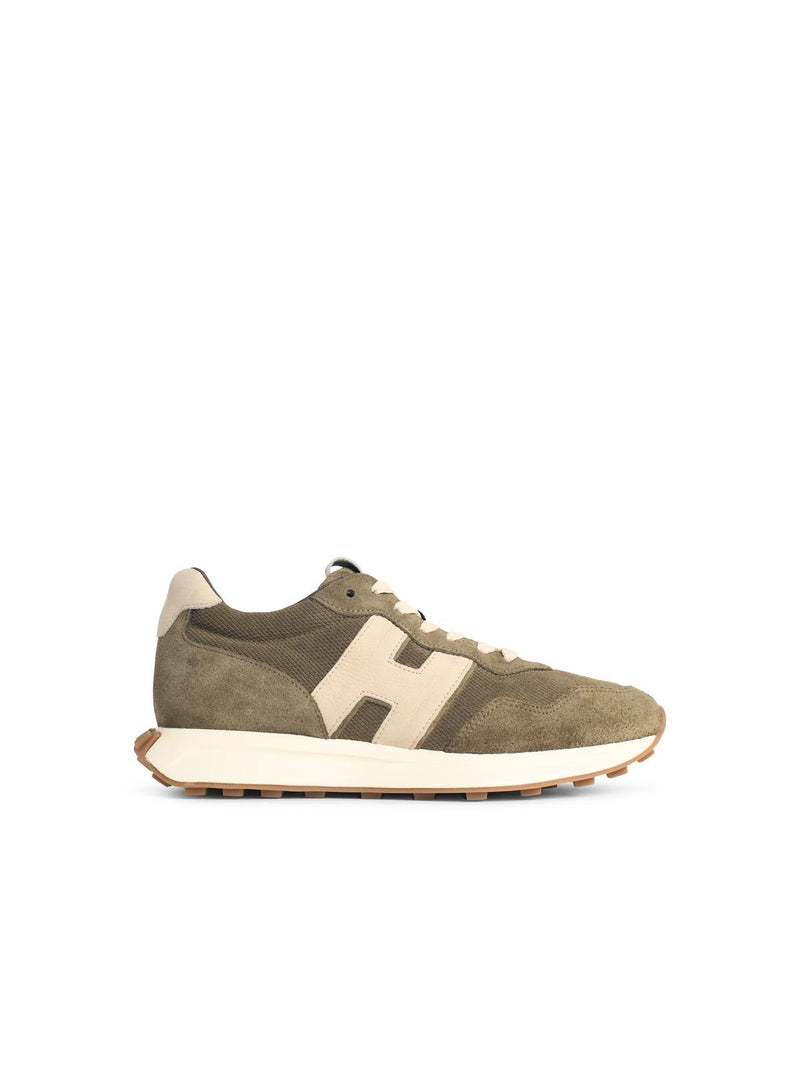 Hogan Hogan H601 Green Suede Sneakers Men - World Class Fashion