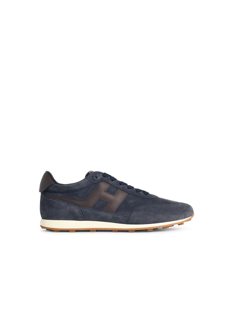 Hogan Hogan 'ATHLETIC' Blue Suede Sneakers Men - World Class Fashion