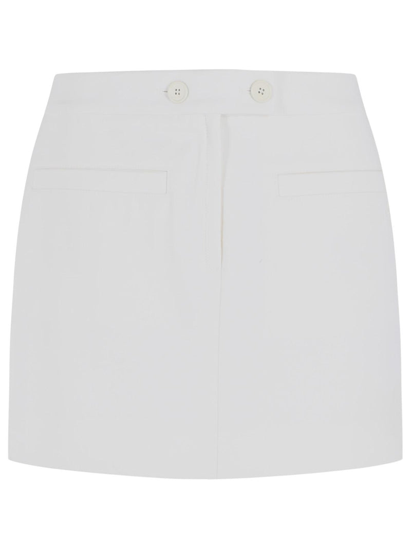 Courreges Courreges White Wool Blend Miniskirt Women - World Class Fashion