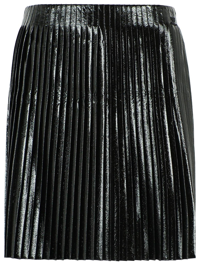 Courreges Courreges Black Vinyl Miniskirt - World Class Fashion
