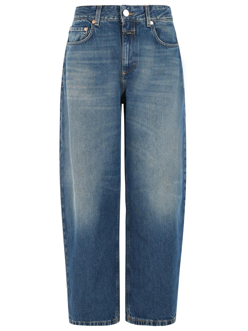Closed Closed BARREL Jazzie Dark Blue Denim Jeans - World Class Fashion