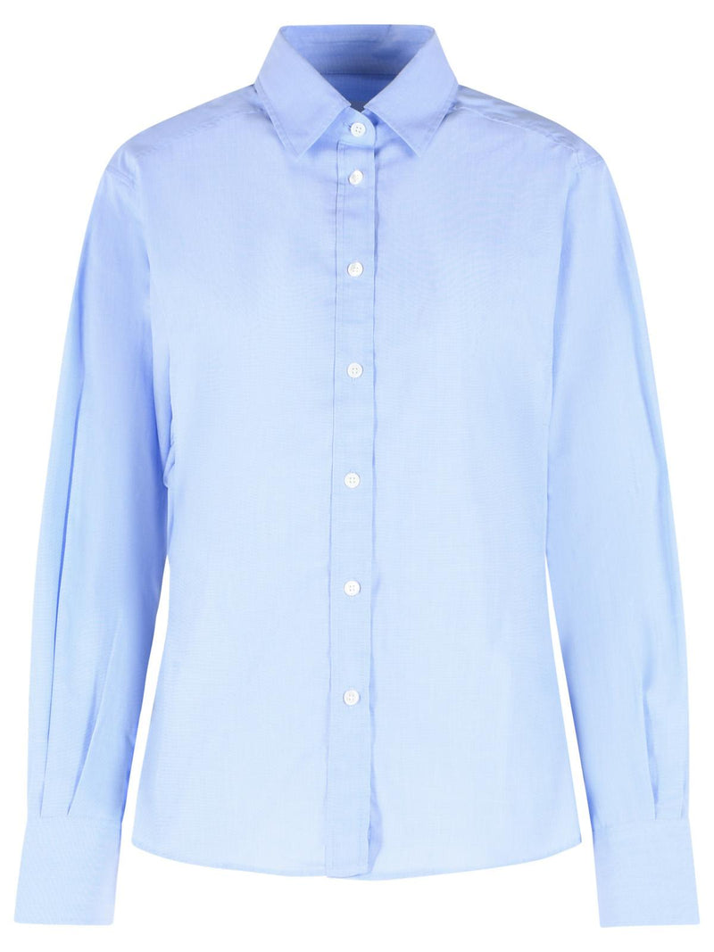 Closed Closed Light Blue Cotton Shirt Women - World Class Fashion