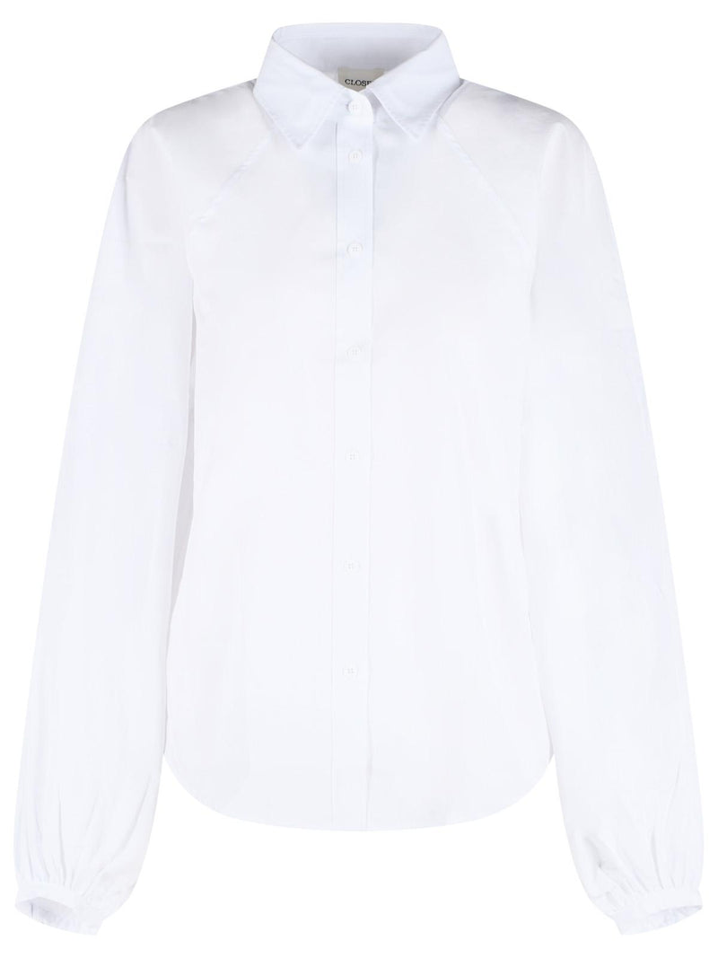 Closed Closed Cotton Raglan Blouse White Women - World Class Fashion