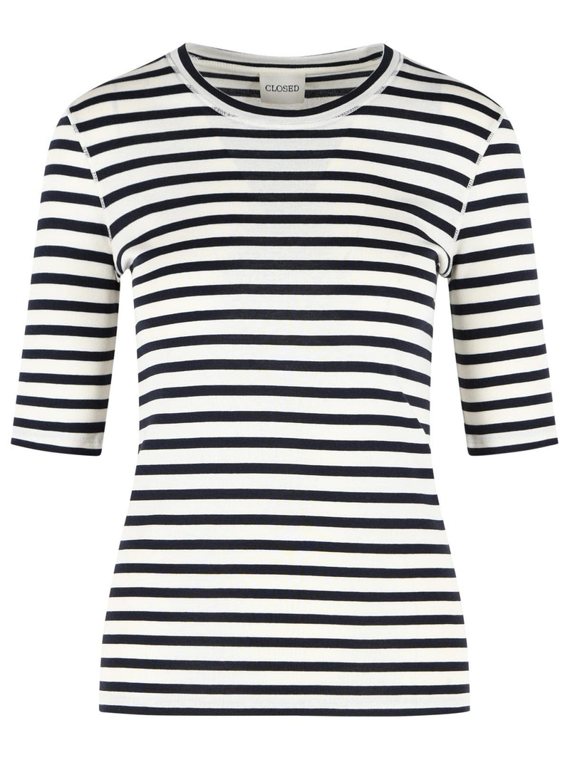 Closed Closed Cotton Blend Polo Shirt Blue Women - World Class Fashion