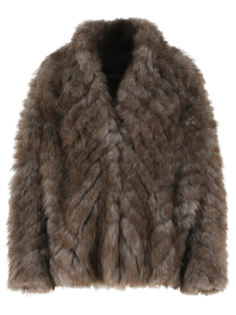 Simonetta Ravizza Simonetta Ravizza FALK Mud Cashmere Goat Fur Brown - World Class Fashion