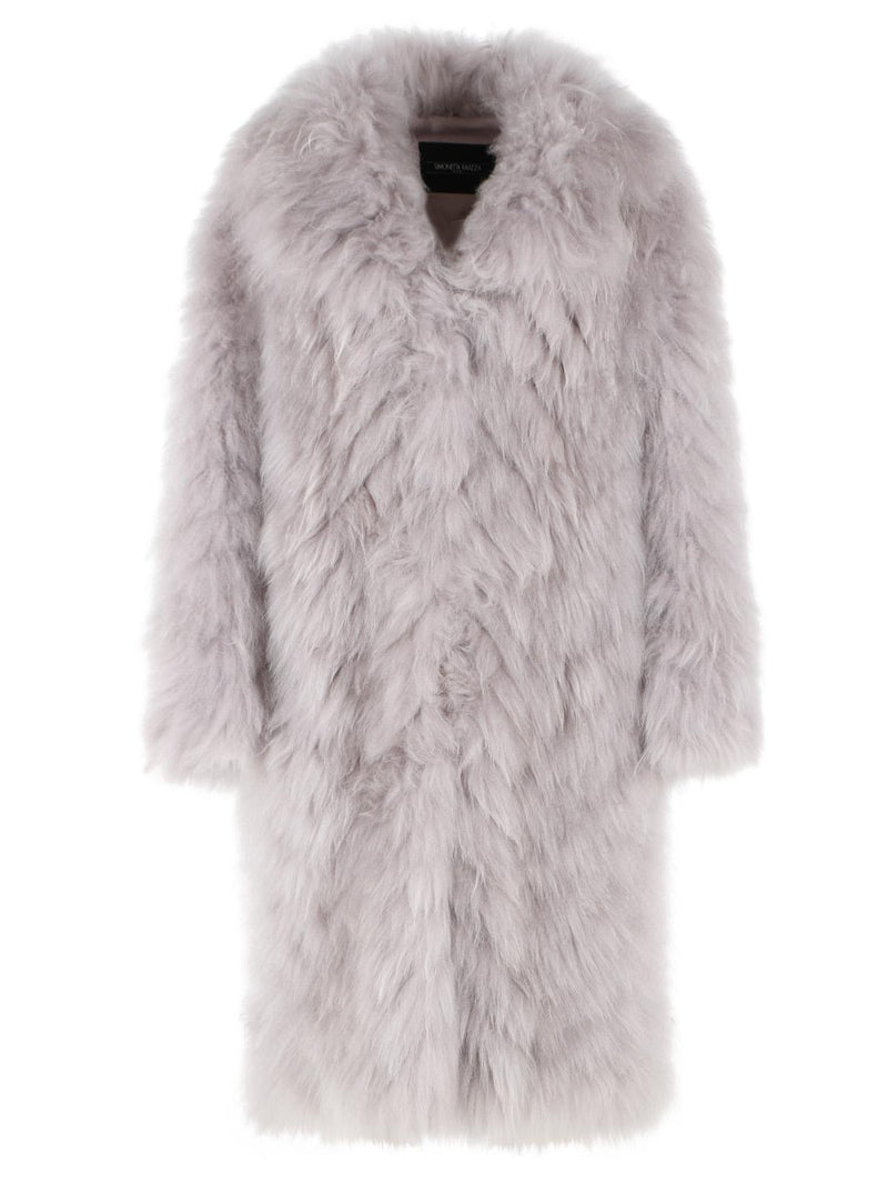 Simonetta Ravizza Simonetta Ravizza YORI CLOUD Grey Cashmere Goat Fur - World Class Fashion