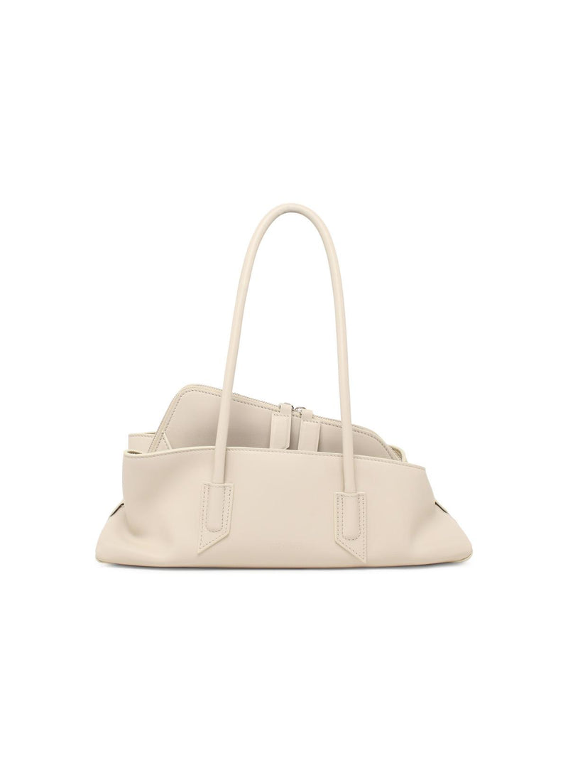 The Attico The Attico LA Passeggiata Small White Leather Bag - World Class Fashion