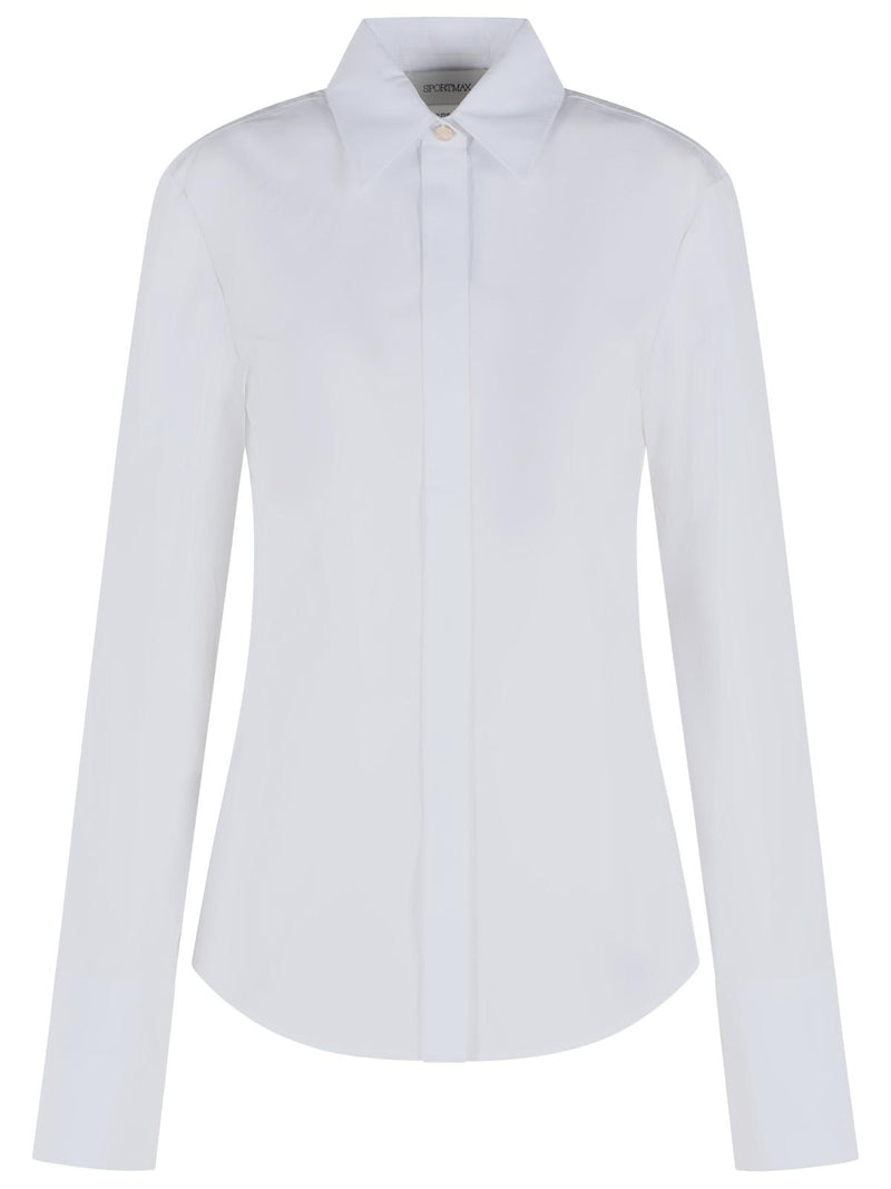 Sportmax Sportmax 'ACCORDO' White Cotton Shirt - World Class Fashion