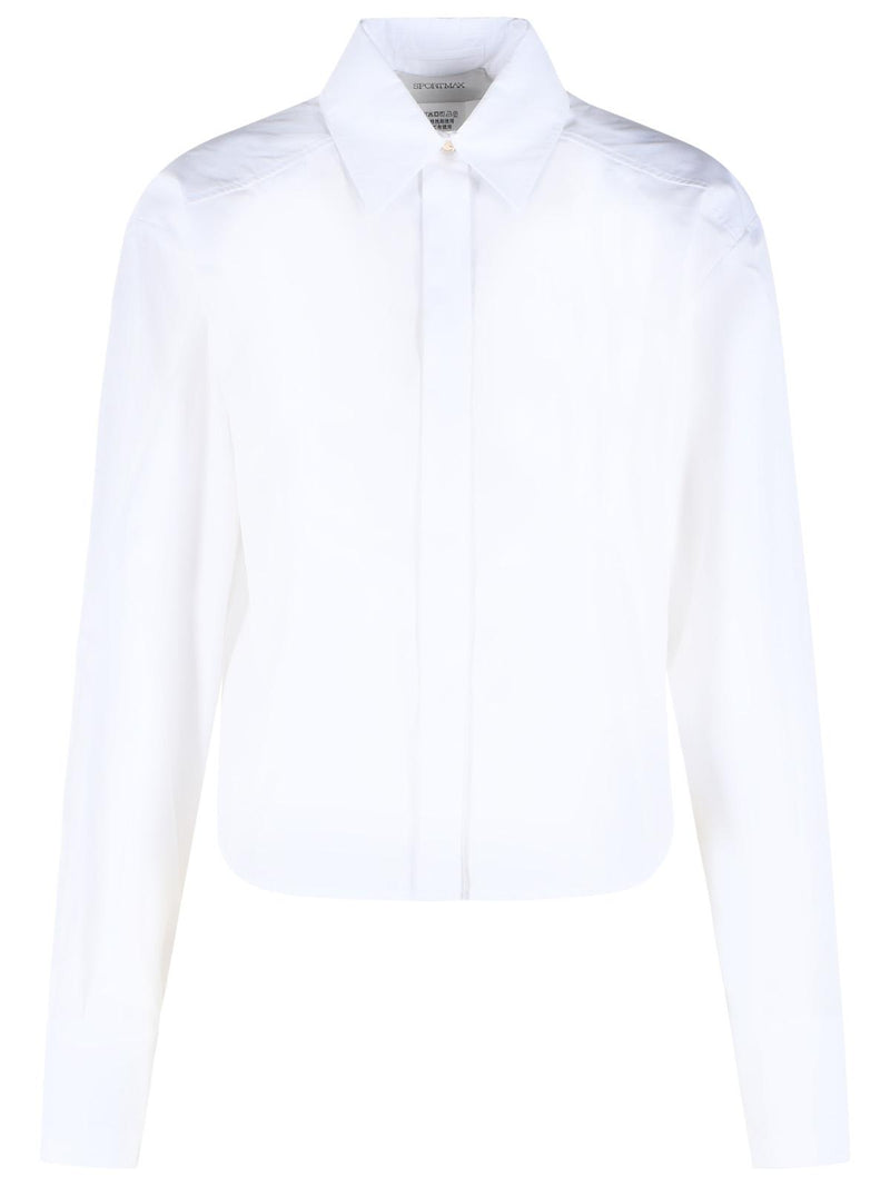 Sportmax Sportmax VIRGOLA White Cotton Shirt Women - World Class Fashion