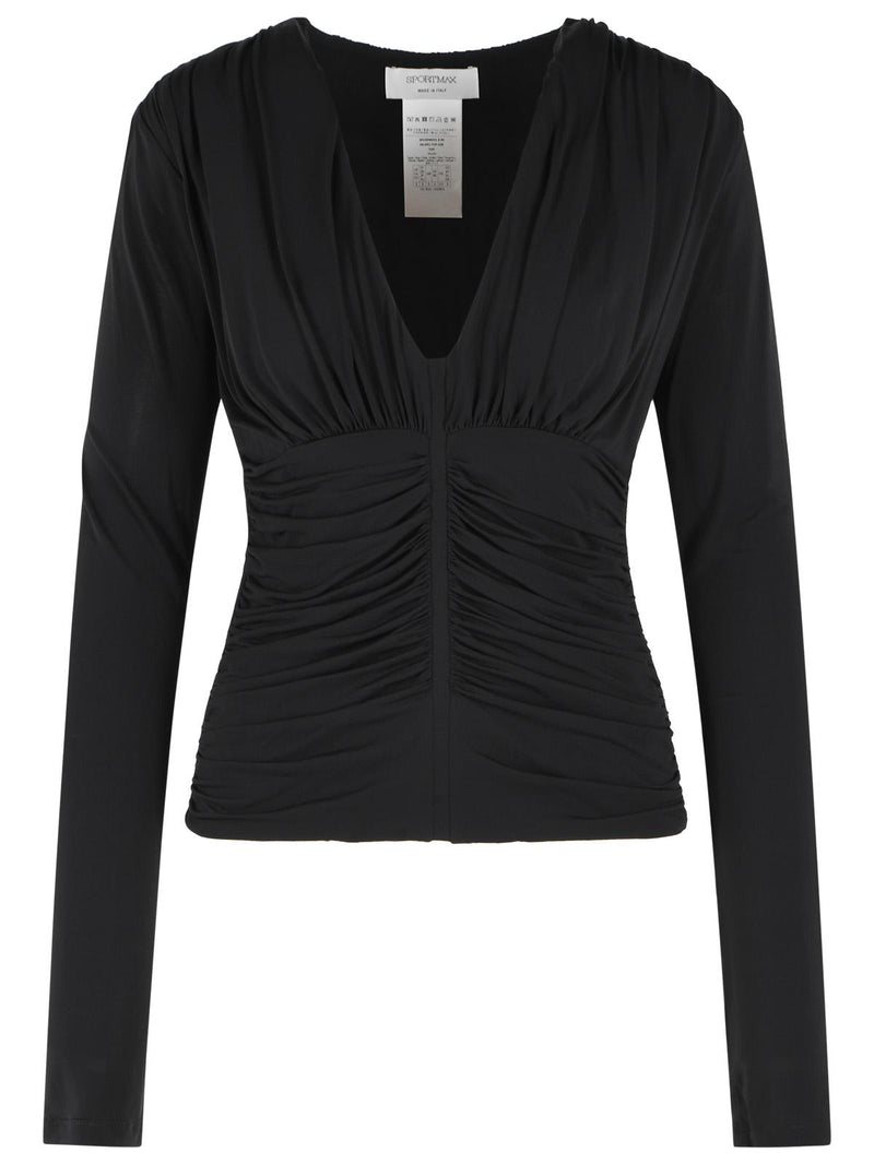 Sportmax Sportmax 'BEATO' Black Viscose Top - World Class Fashion