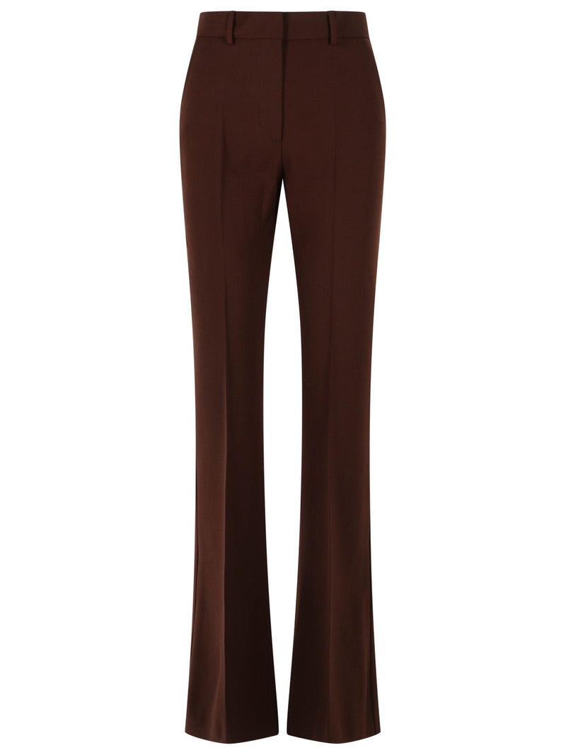 Sportmax Sportmax FEBE Plum Wool Pants Violet - World Class Fashion