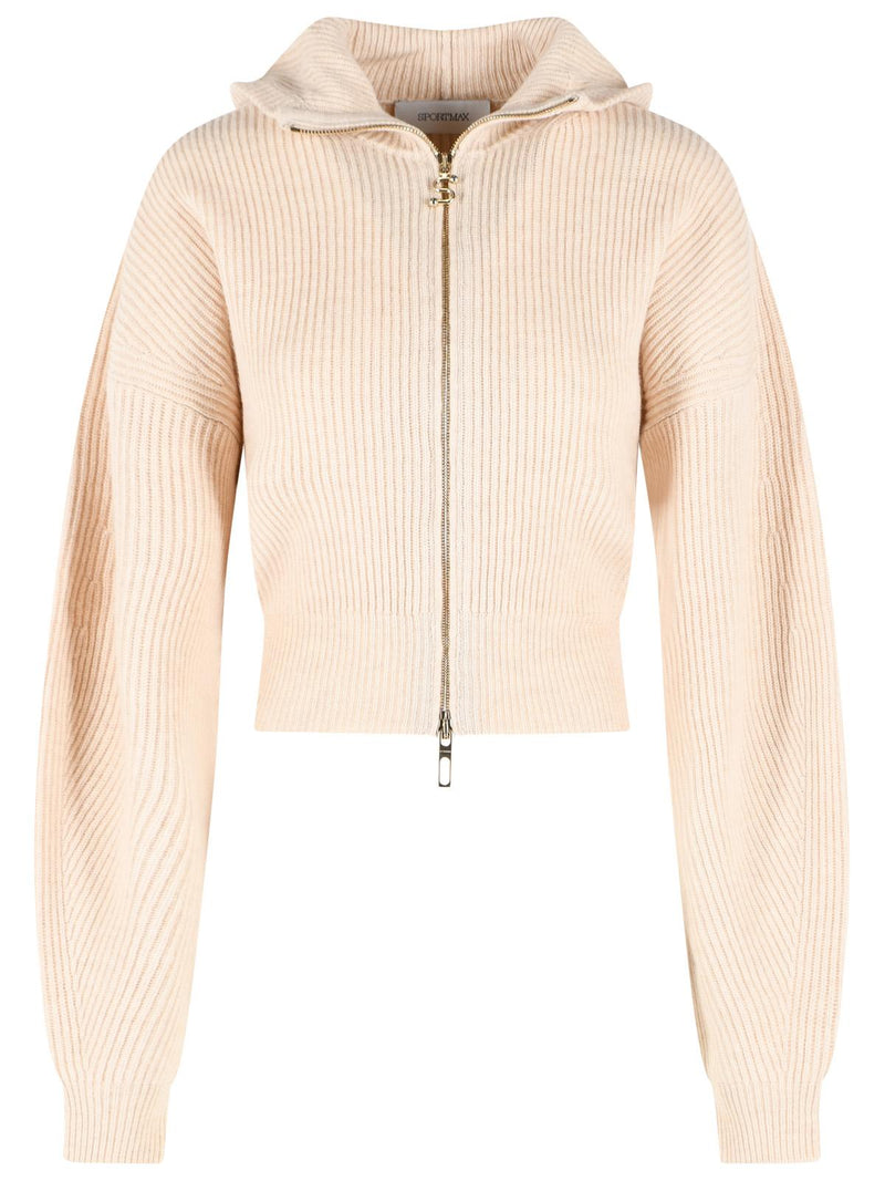 Sportmax Sportmax 'BALCO' Ivory Wool Cashmere Cardigan - World Class Fashion