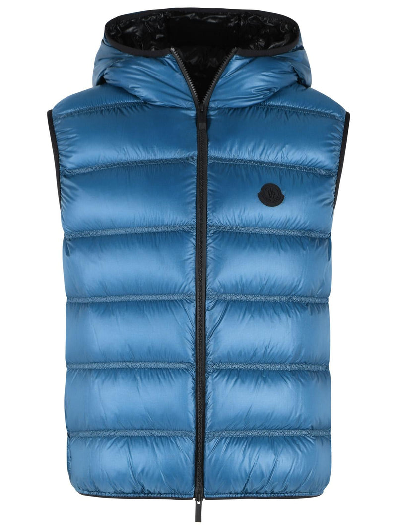 Moncler Moncler PANESTREL Blue Polyamide Vest - World Class Fashion