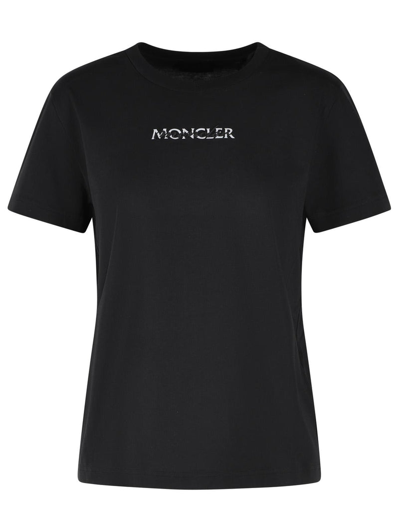 Moncler Moncler Cotton Polo Shirt Black Women - World Class Fashion