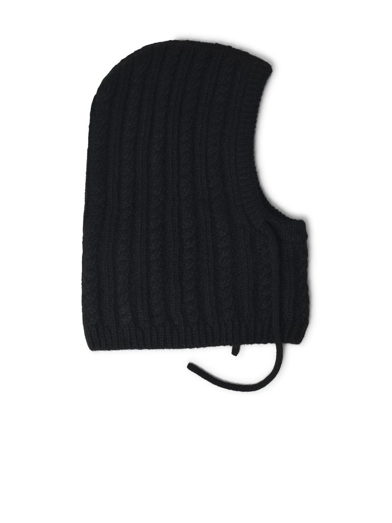 Moncler Moncler Black Alpaca Blend Balaclava - World Class Fashion