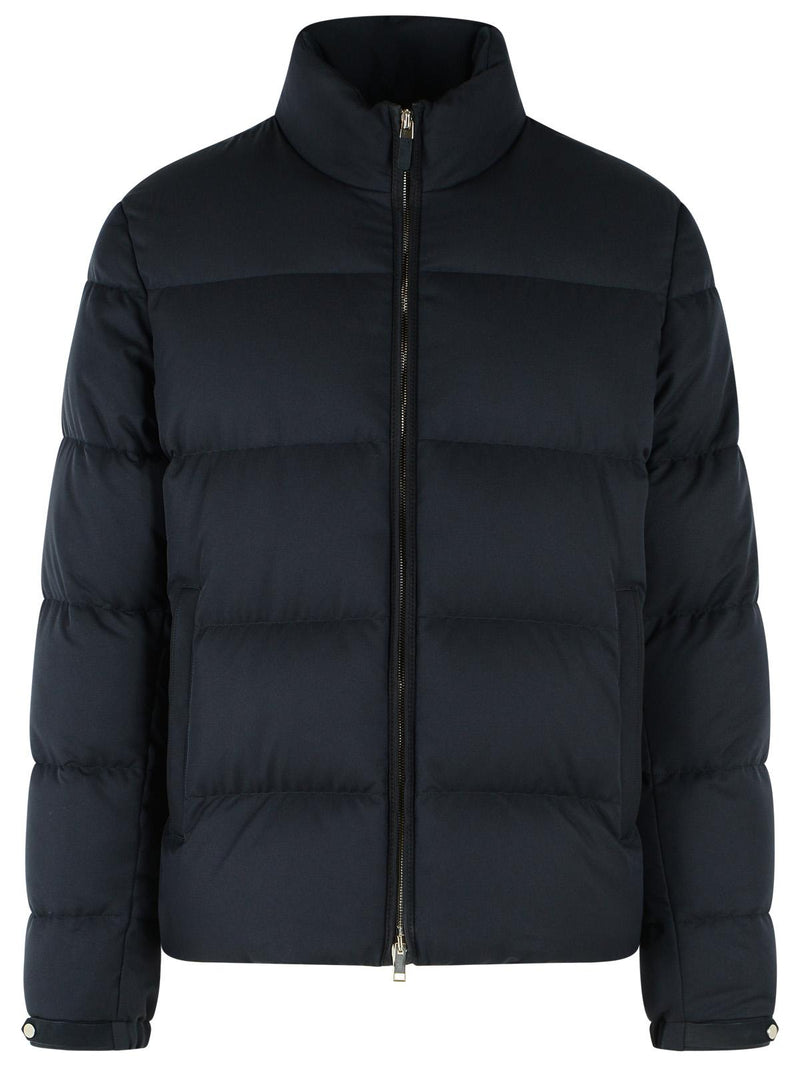 Zegna Zegna Navy Blue Polyester Jacket Men - World Class Fashion