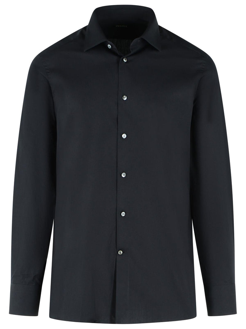 Zegna Zegna Black Trophy Cotton Shirt Men - World Class Fashion