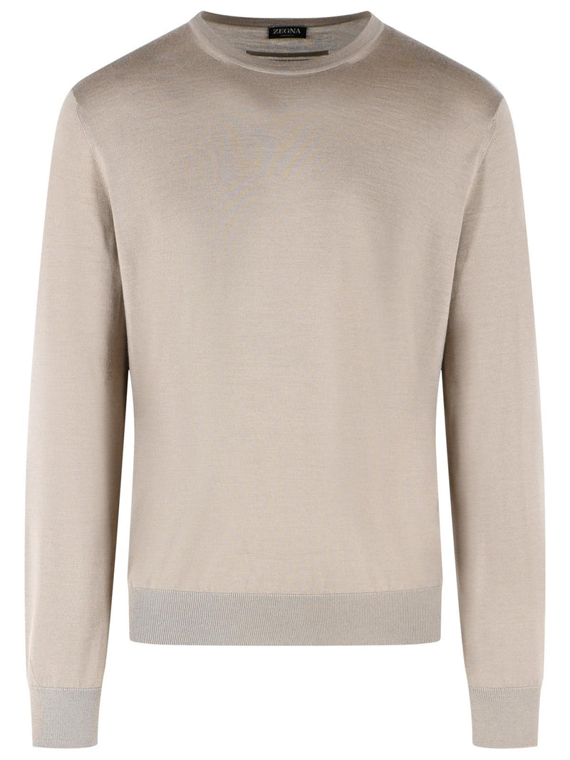 Zegna Zegna Cashmere Silk Sweater Beige Men - World Class Fashion