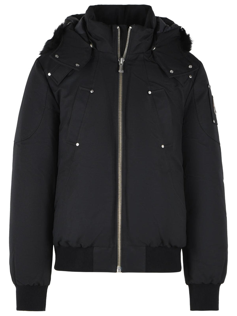 Moose Knuckles Moose Knuckles ORIGINAL Ballistic Black Bomber Jacket - World Class Fashion
