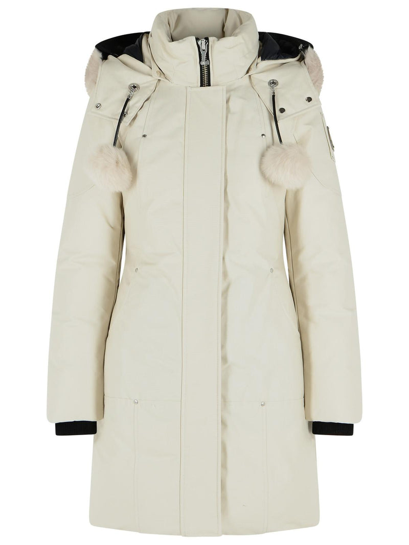 Moose Knuckles Moose Knuckles 'STIRLING Original' Ivory Cotton Blend Parka - World Class Fashion