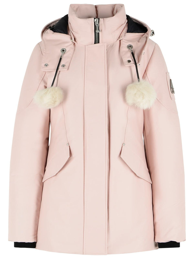 Moose Knuckles Moose Knuckles 'ORIGINAL 3q 2.0' Pink Cotton Blend Down Jacket - World Class Fashion