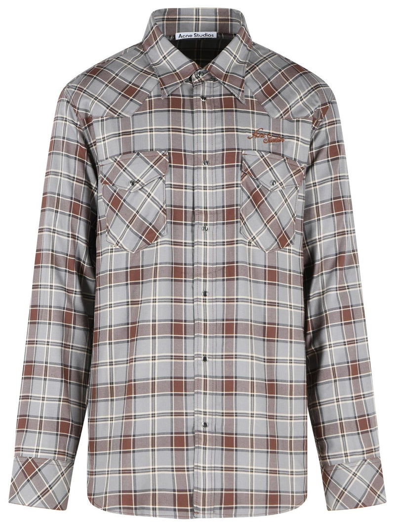 Acne Studios Acne Studios Grey Viscose Shirt Men - World Class Fashion