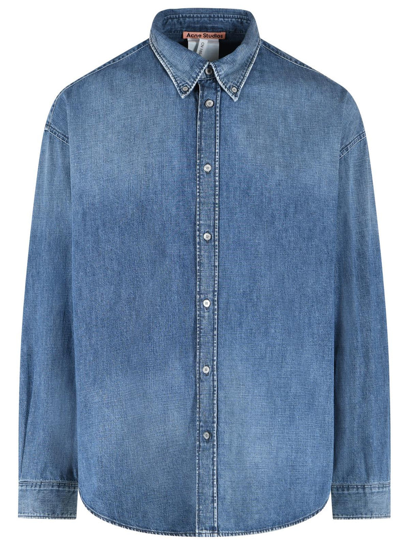 Acne Studios Acne Studios Organic Cotton Shirt Medium Blue Men - World Class Fashion