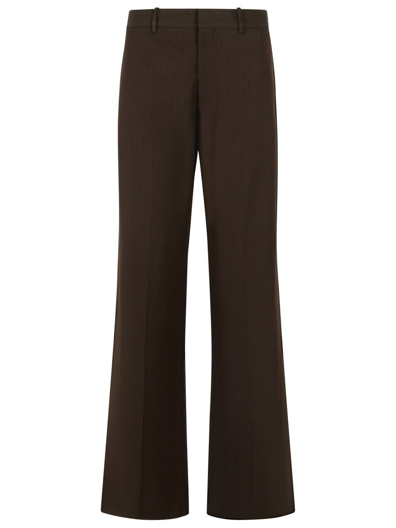 Acne Studios Acne Studios Wool Trousers Brown Men - World Class Fashion